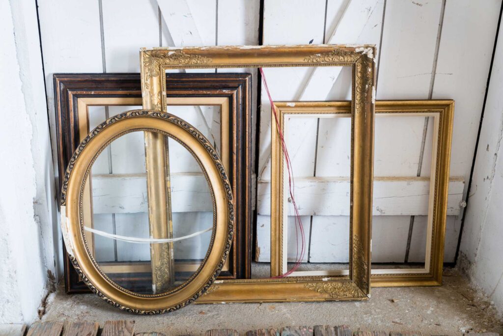 Old paintings frames